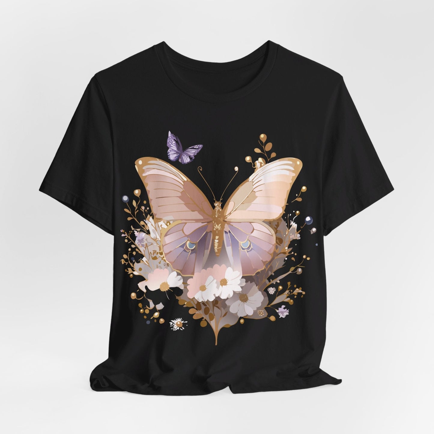 Butterfly Graphic Tee From Adelpha Unisex Short Sleeve Vintage Artwork