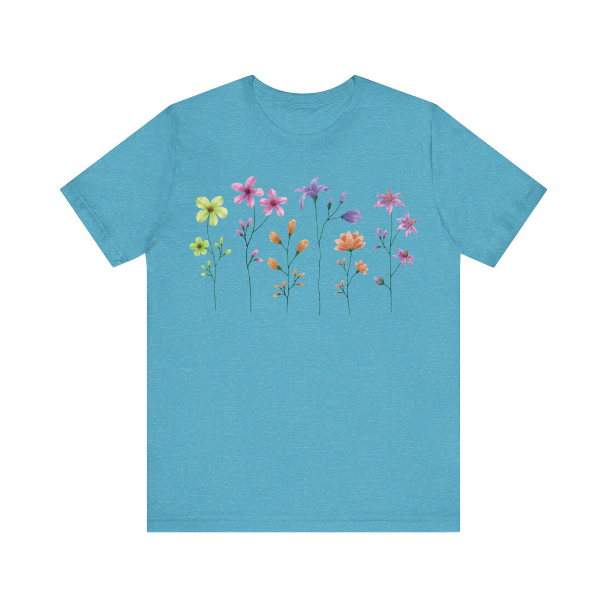Floral Graphic Tee Shirt - Bella+Canvas Unisex 100 Cotton 54