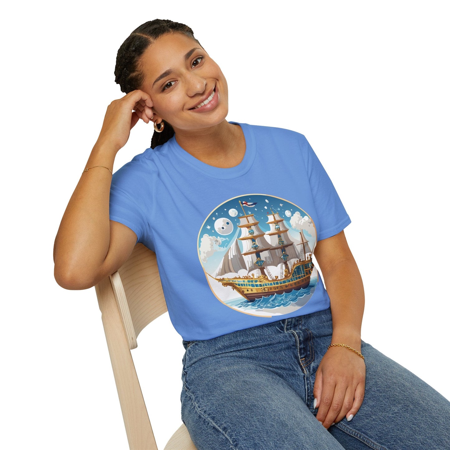 Ship T Shirts Frigate T Shirts Vessel Tee Shirt Unisex Softstyle 100 Percent Ring Spun Cotton Tee