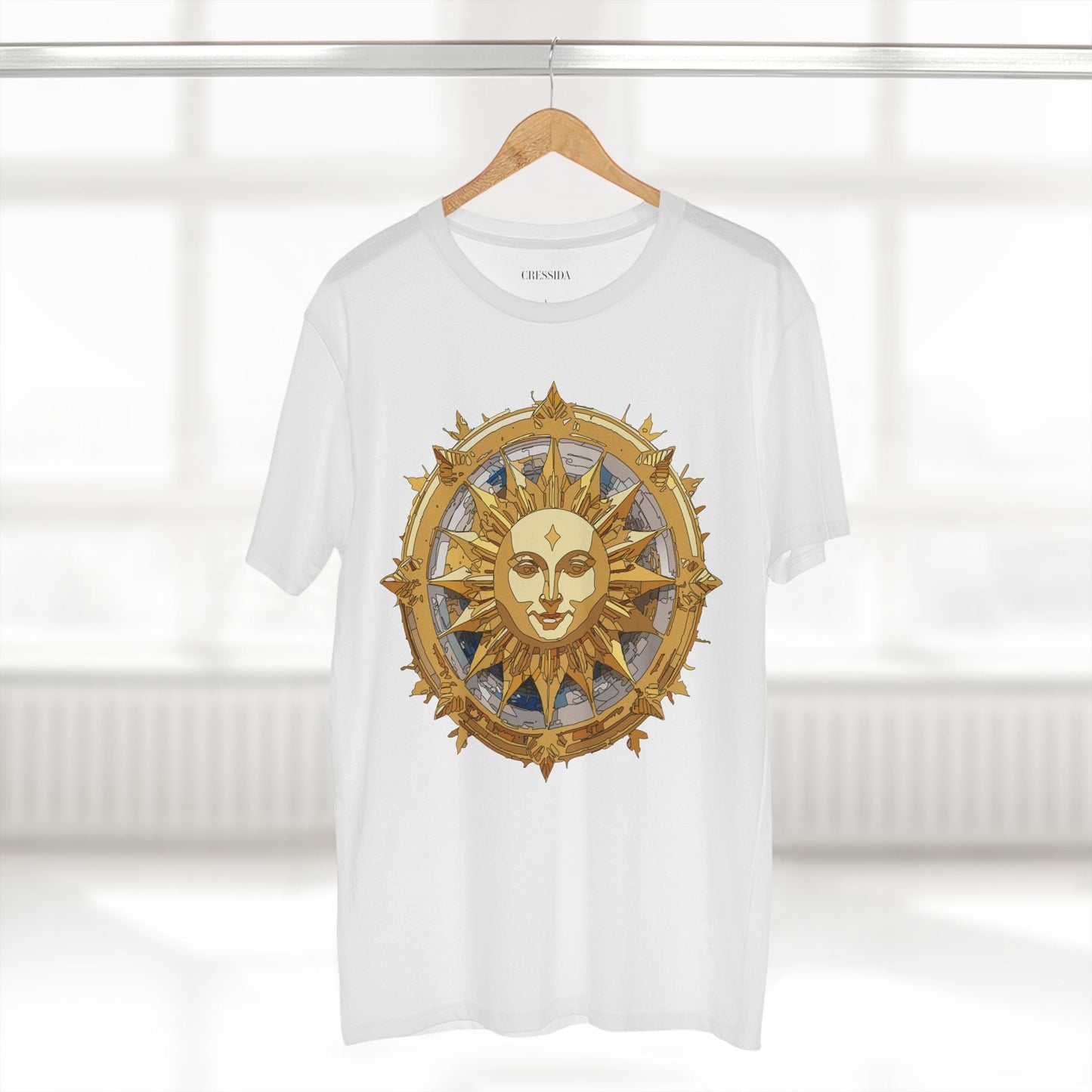 Gold Sun Graphic Unisex 100 Cotton T-Shirt with Golden Art Design 20