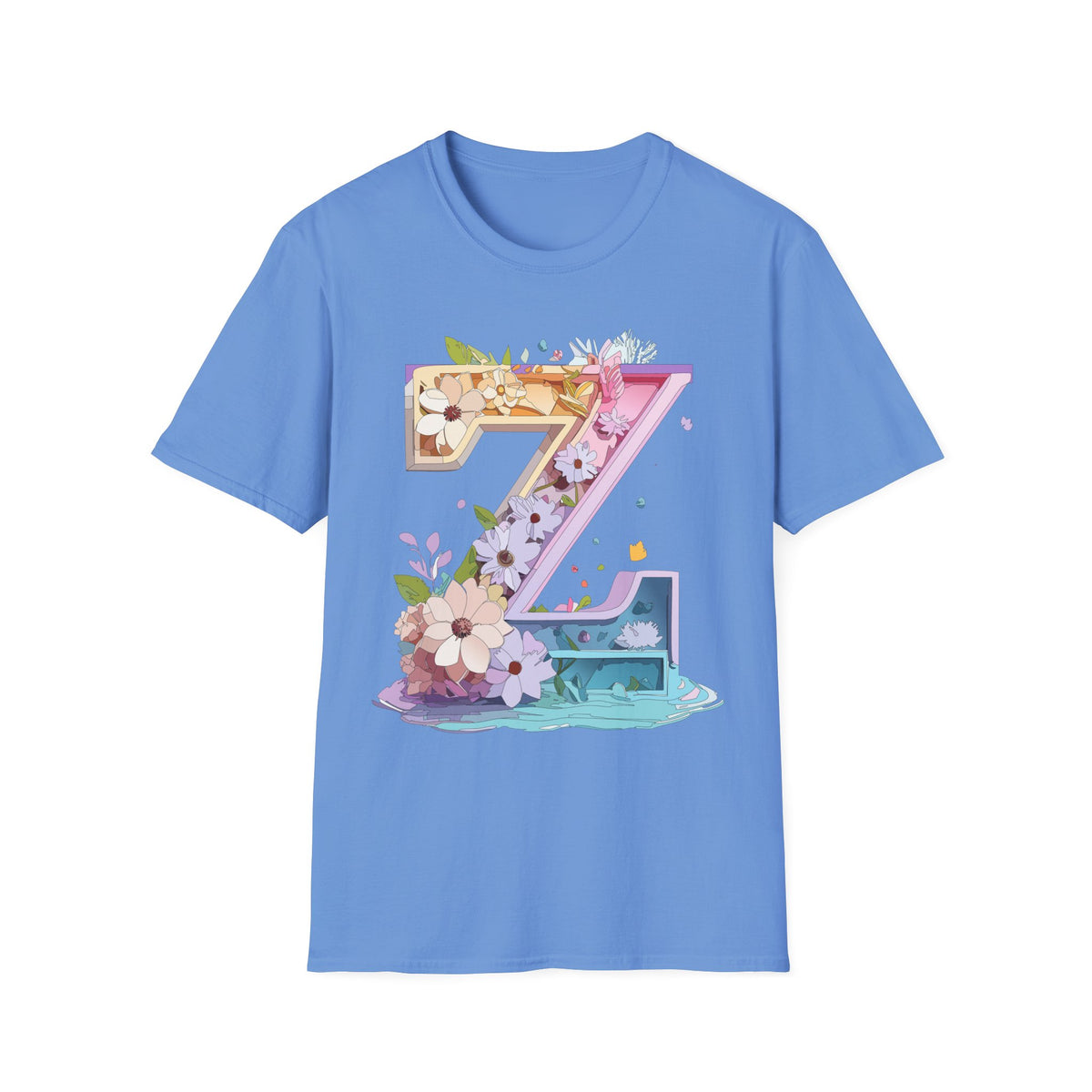 Floral Number 7 T-Shirt | Floral 7 Tee, Birthday 7th, Botanical Number Shirt