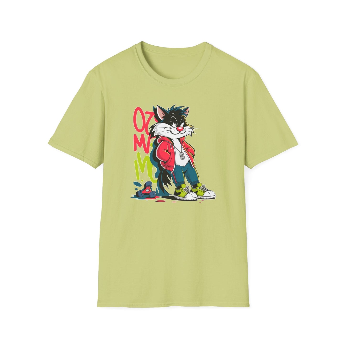 Cartoon T Shirt With Animals And Animation Tee For Unisex Softstyle Gildan 64000