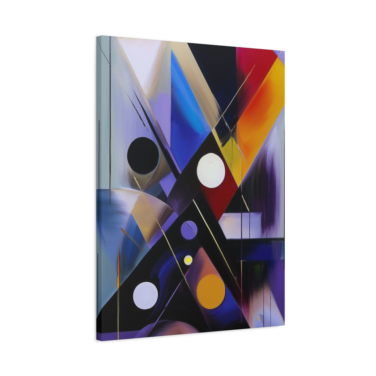 Colors Abstract Painting Print Canvas 20x24,20x30,24x30, 24x32,24x36,30x40, 32x48,36x48,40x60 Pine-Wood Inner Frame ABS-35