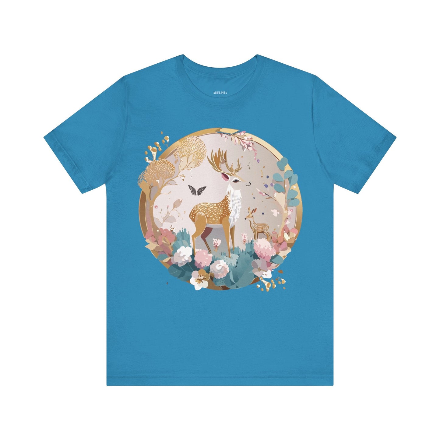 Medallion Graphic T Shirt Unisex Adelpha Vintage Inspired Artwork Short Sleeve Tee