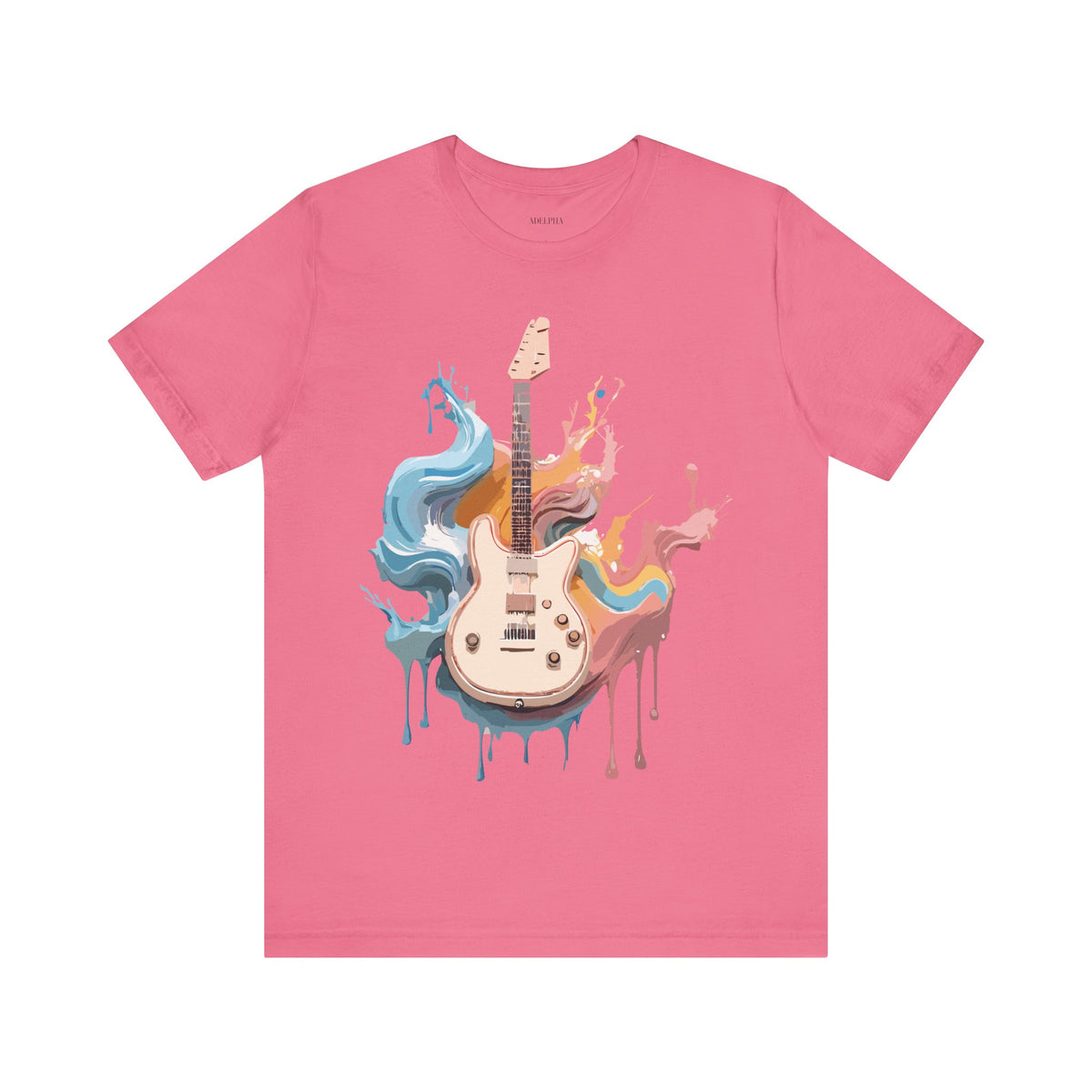 Music Graphic Unisex Cotton Bella+Canvas Tee with Art Design m160