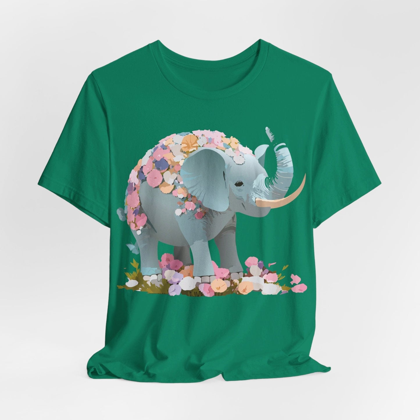 Elephant Graphic T Shirt Unisex Vintage Inspired Art Tee By Adelpha Short Sleeve