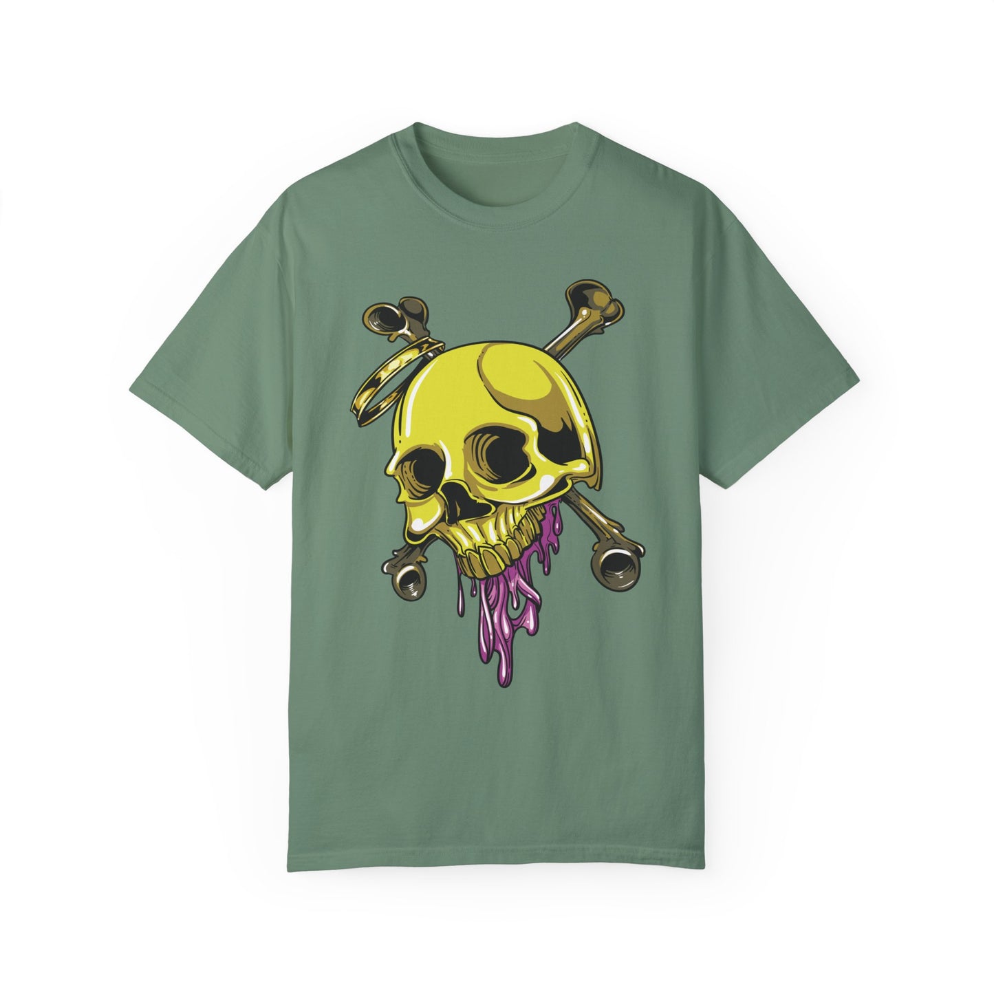 Unisex Cotton Tee Shirt with Skull