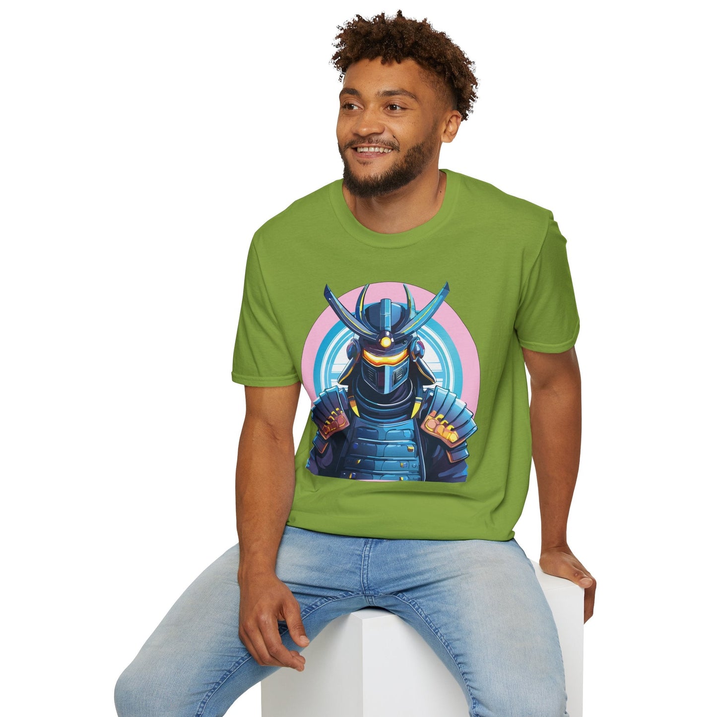 Samurai Shirt Unisex Gildan Softstyle 64000 Tee 100 Percent Ring Spun Cotton Breathable Lightweight