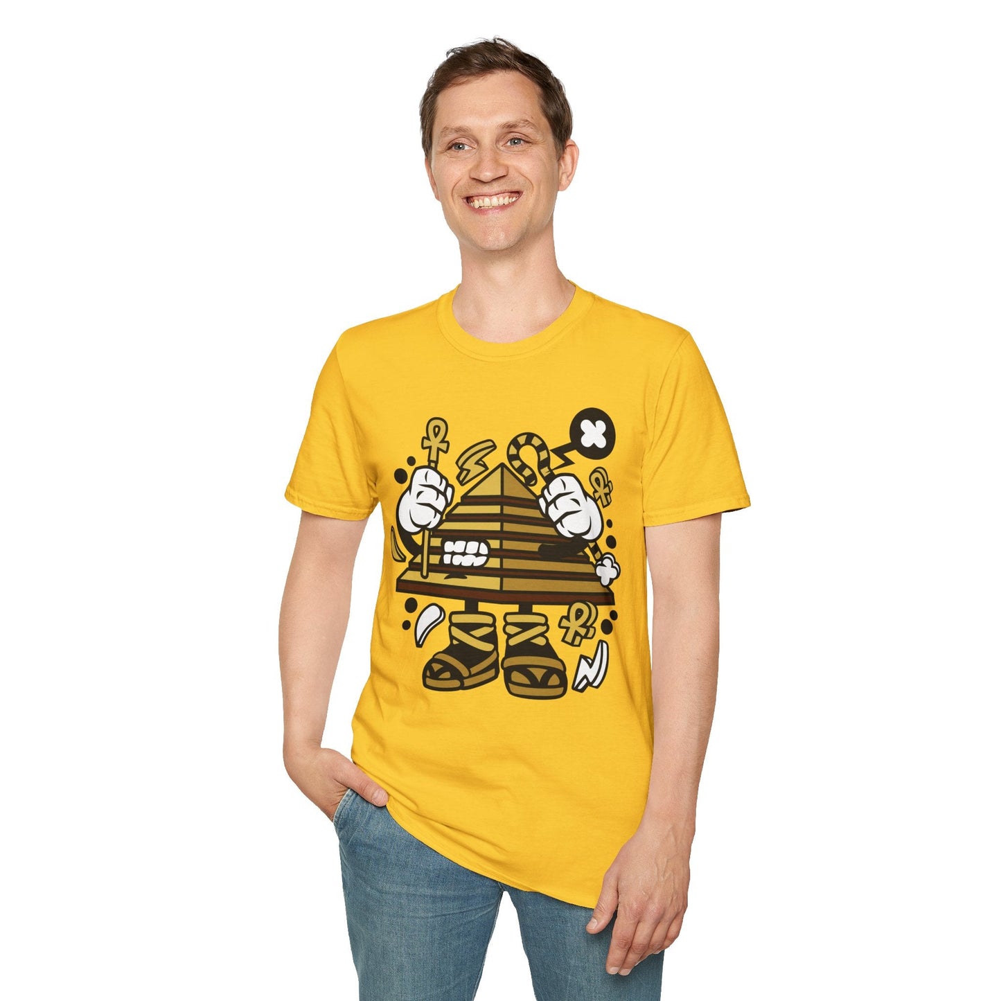 Cartoon T Shirt Animation T Shirt Funny Tee Shirt Short Sleeve Unisex Gildan Softstyle 64000 Cotton