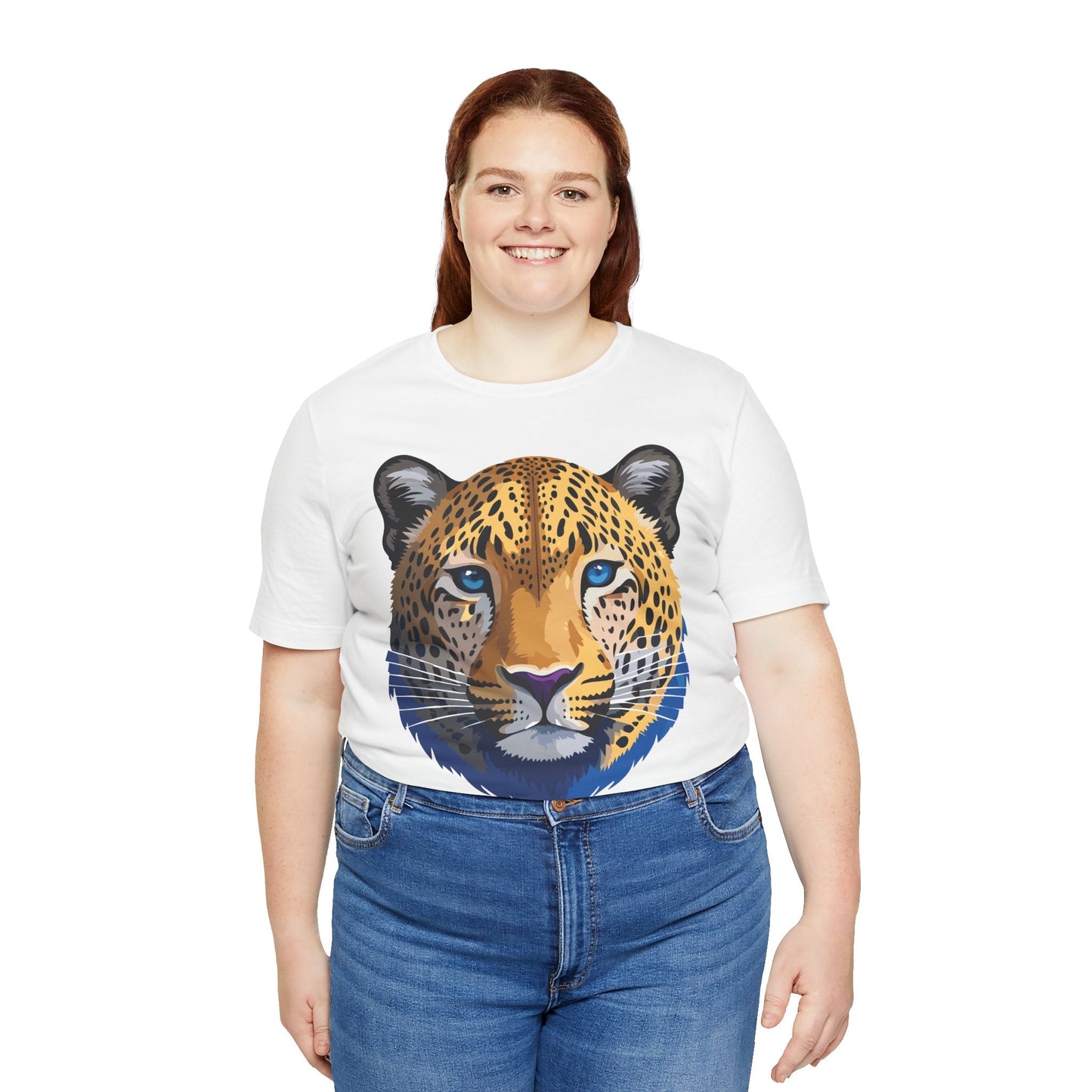 Unisex Animal Graphic Tee Shirt With Wildlife Art Design For Everyday Comfort Short Sleeve