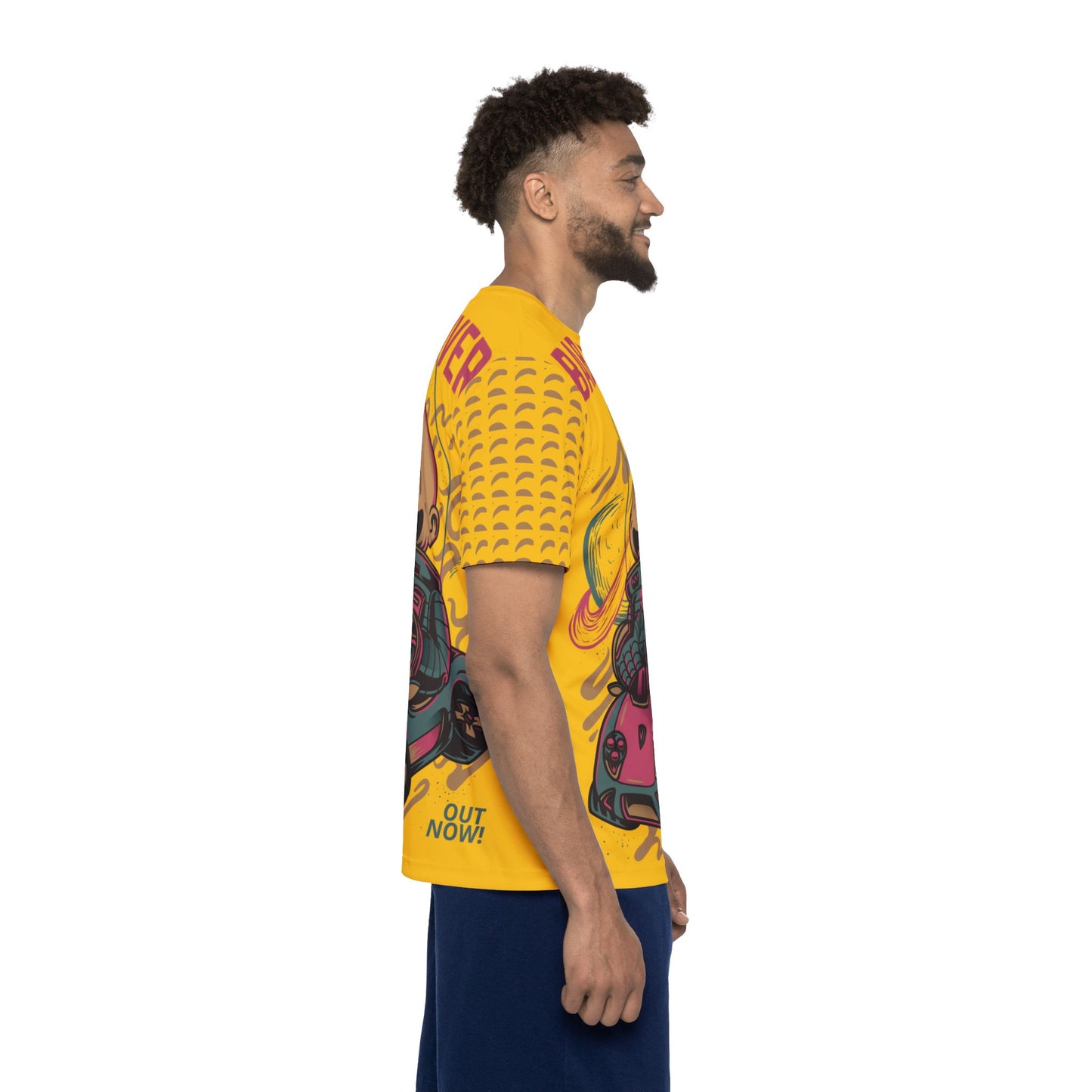 55-Be Fun Graphic T-Shirt, Art Design Poly Shirt, All Over Print Graphic Tee, Monsters T-Shirt, Cartoon Tees