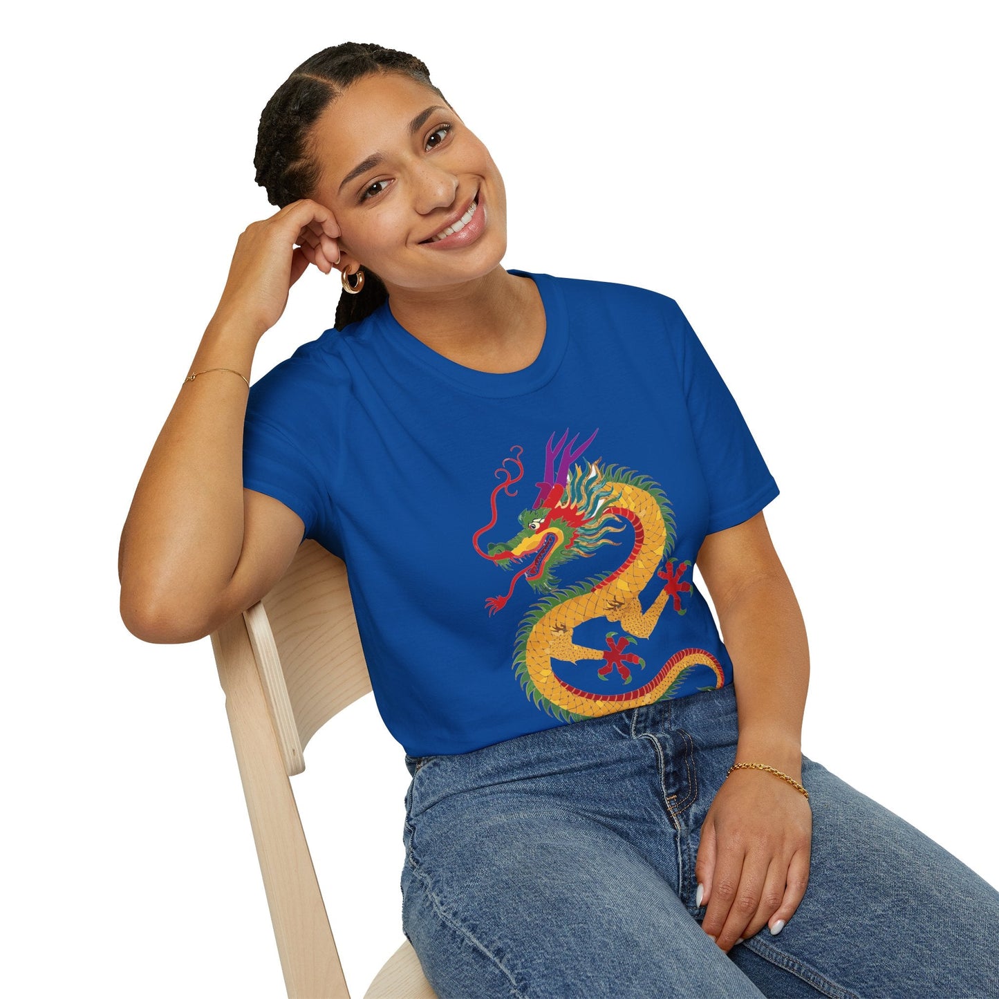 Dragon T Shirt Unisex Dragon Shirt Animal Design Softstyle Ring Spun Cotton Tee Comfort