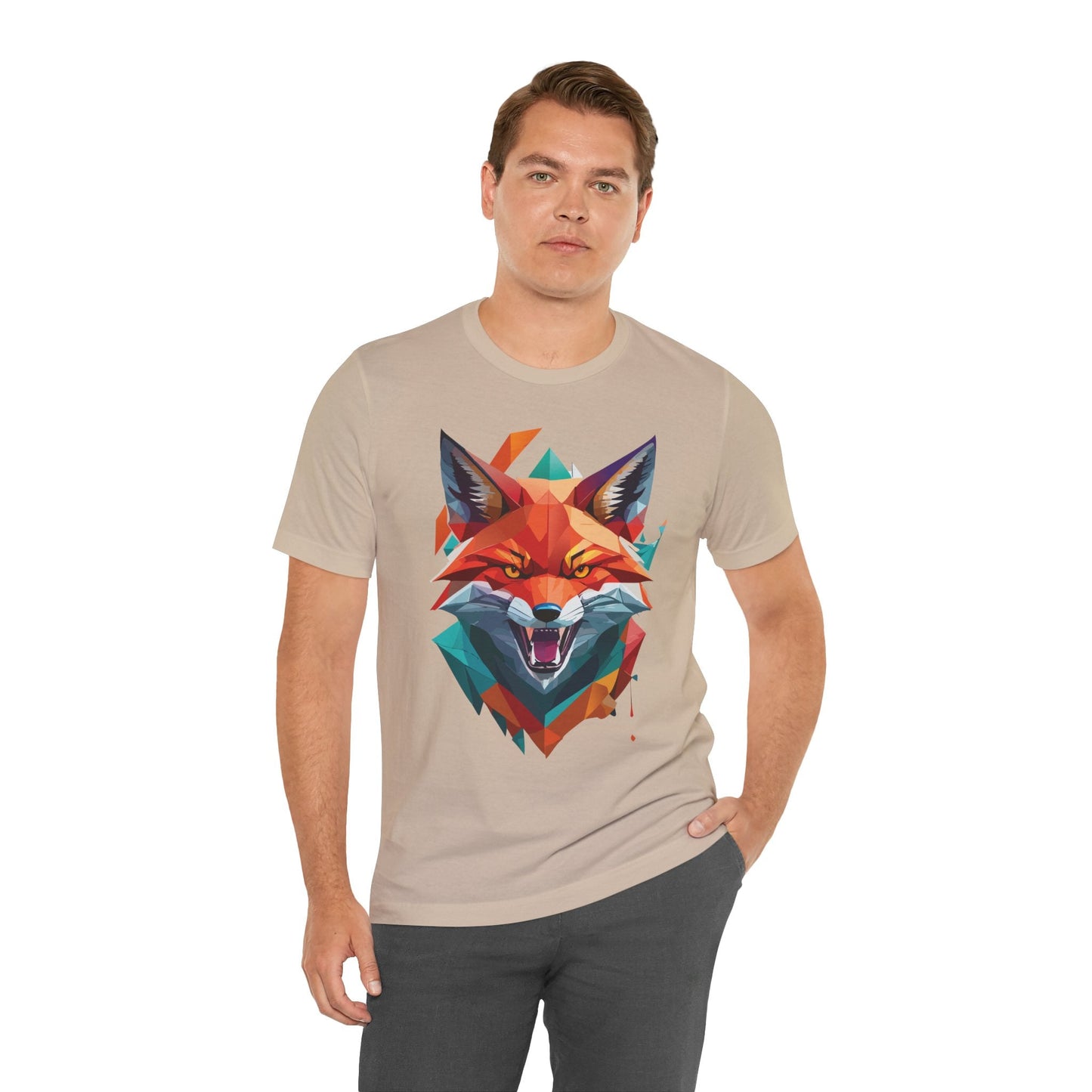 Unisex Animal Print Tee Shirt With Wild Animals Art Design For Men Women Soft Cotton
