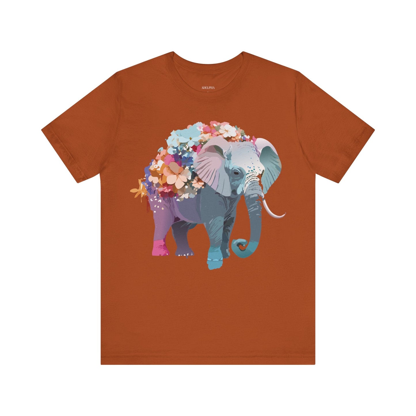 Elephant Graphic T Shirt Unisex Vintage Inspired Adelpha Artwork Short Sleeve Tee