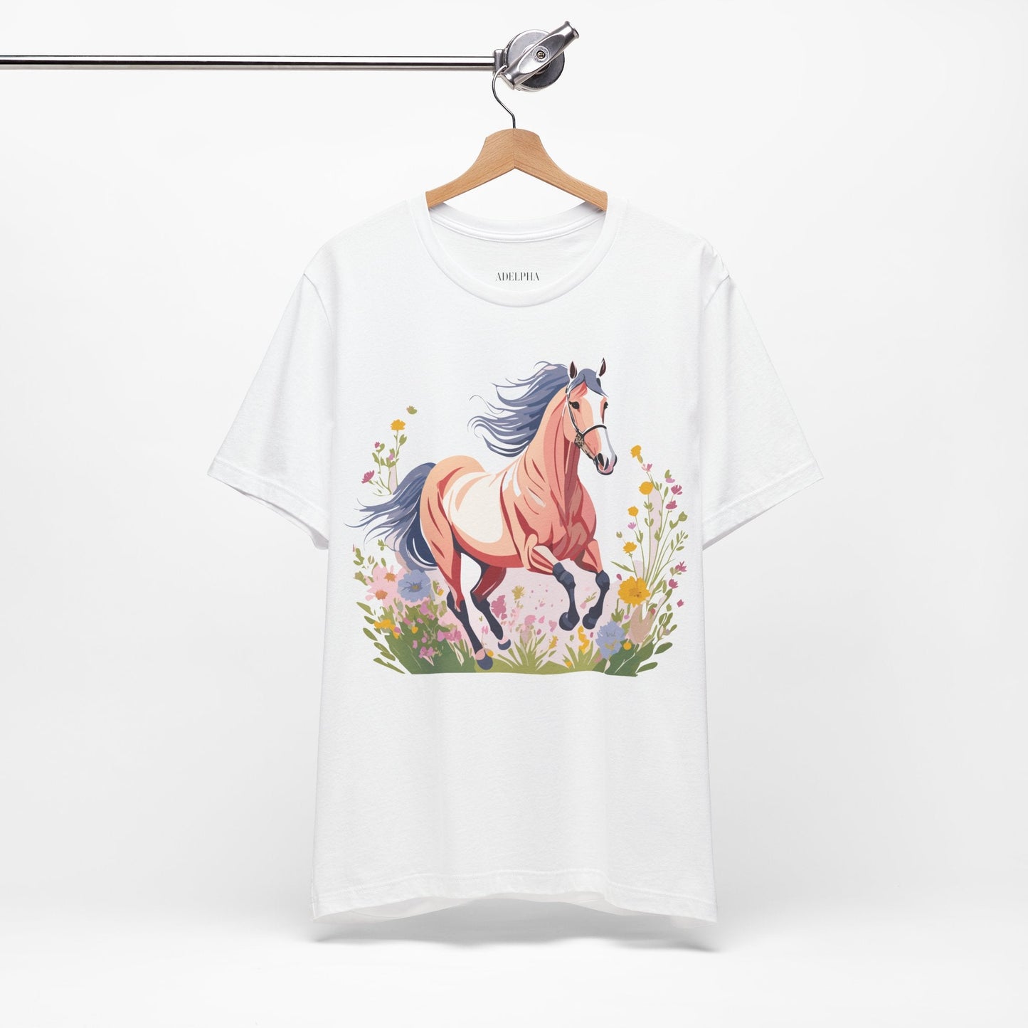 Horse Graphic Unisex 100 Cotton Vintage Animal Art T-Shirt 9