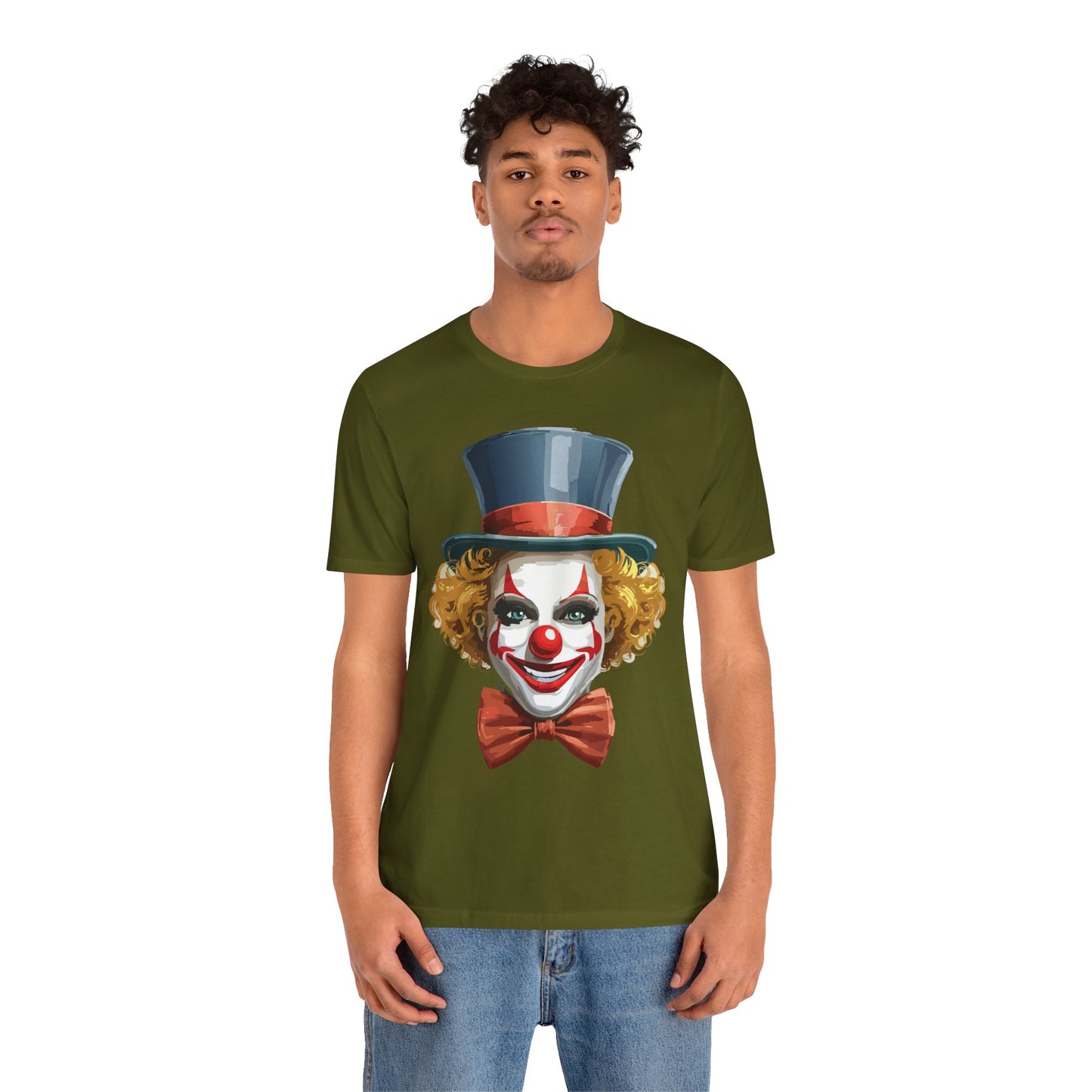 Clown Shirt, Funny Shirt, T-Shirt with Clown, Funny Art Design Tee, Circus Tees, Circus T-Shirt, Unisex Humor Wear 11