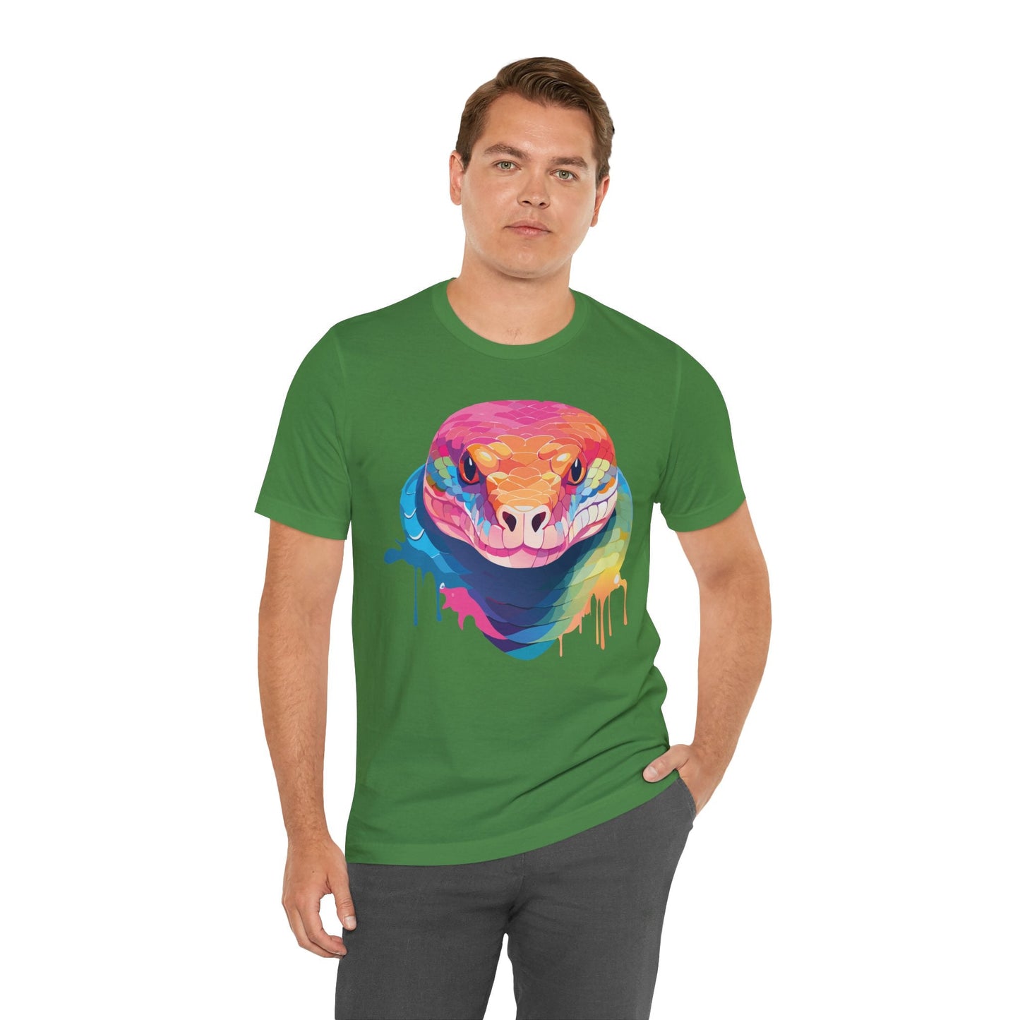 Unisex Animal Shirt With Art Design Wild Animals Graphic Print Casual Short Sleeve Tee