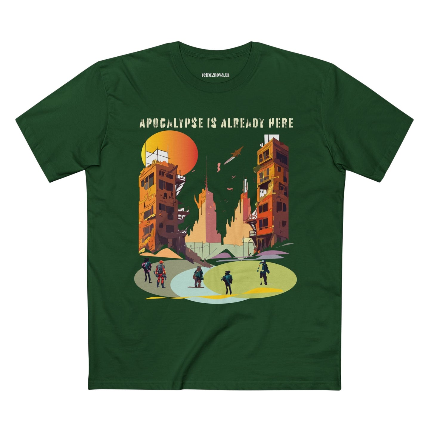 Cataclysm Doomsday Shirt Unisex Premium Cotton Tee With Original Art Design From Retro2Nova