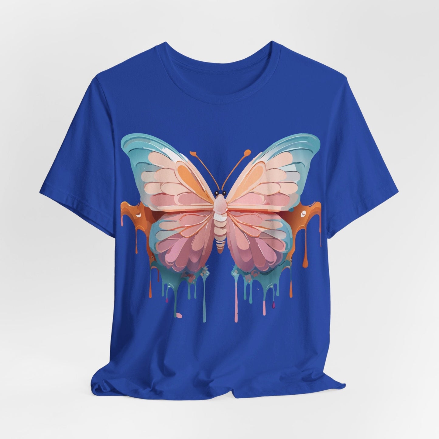 Butterfly Graphic Unisex 100 Cotton Lightweight Vintage Design Jersey Tee 86