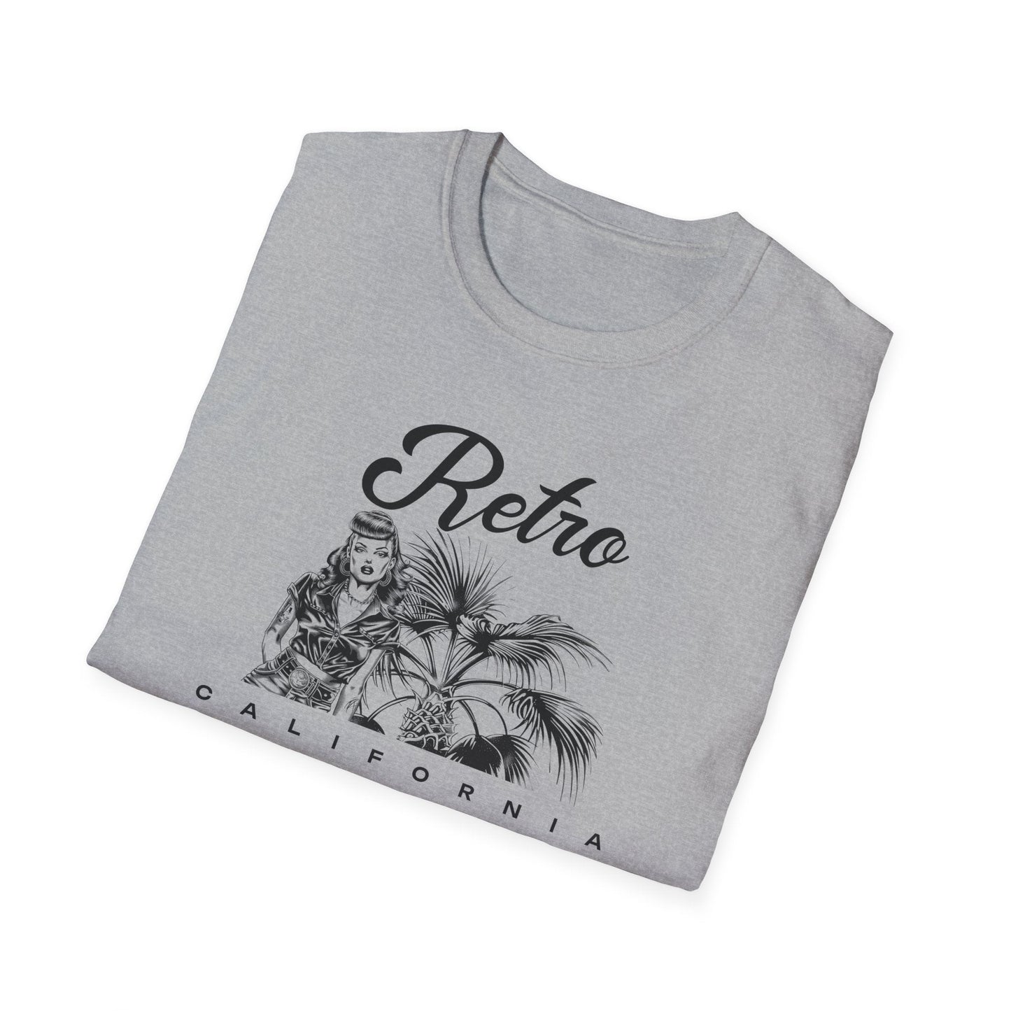 Retro California T-Shirt Unisex Cotton Vintage Palm Beach Graphic Tee