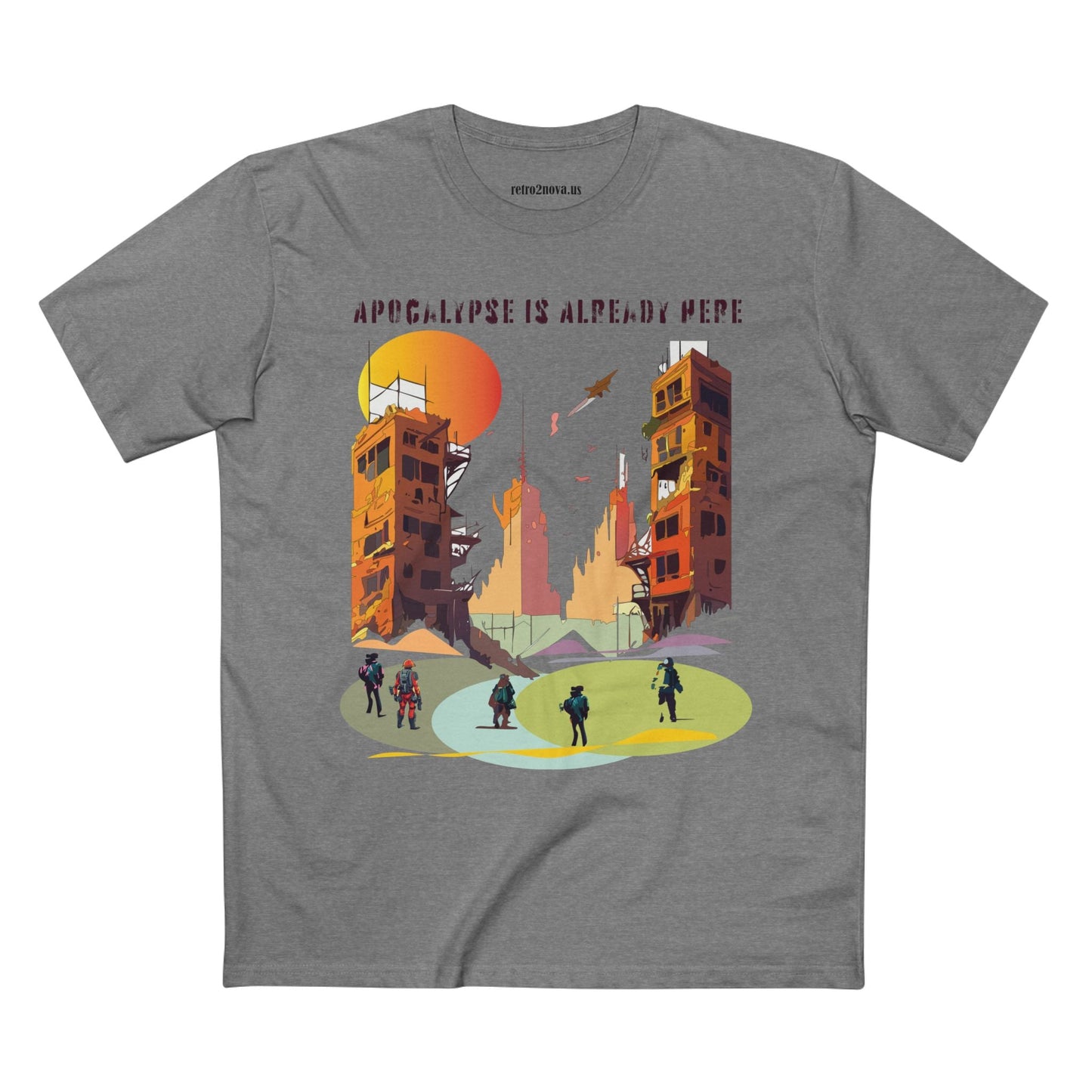 Cataclysm Doomsday Shirt Unisex Premium Cotton Tee With Original Art Design From Retro2Nova