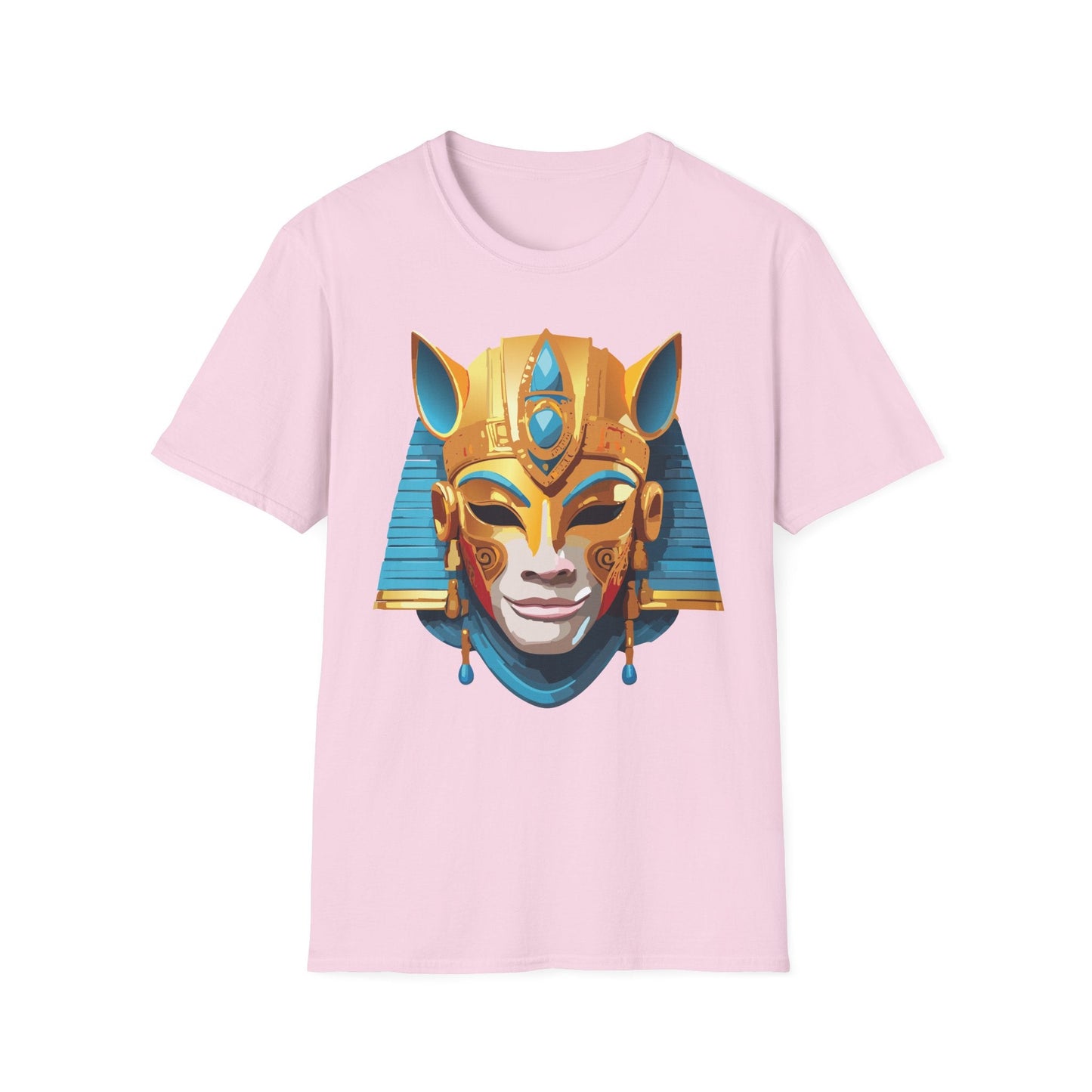 Mask Tee Shirt Unisex Gildan SoftStyle 64000 Cotton T Shirt Masquerade Design Art Graphic
