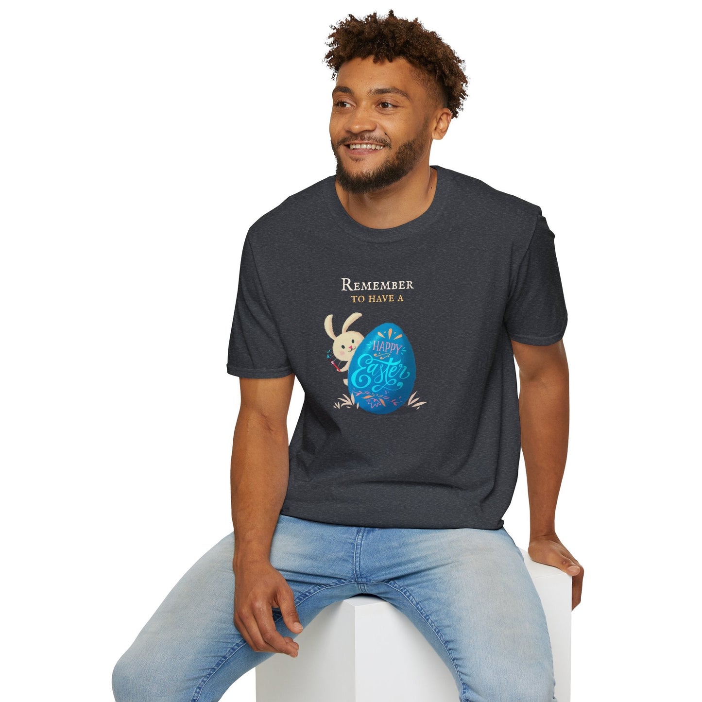 Easter Bunny Egg T Shirt Unisex Softstyle Tee With Easter Signature Prints And Design
