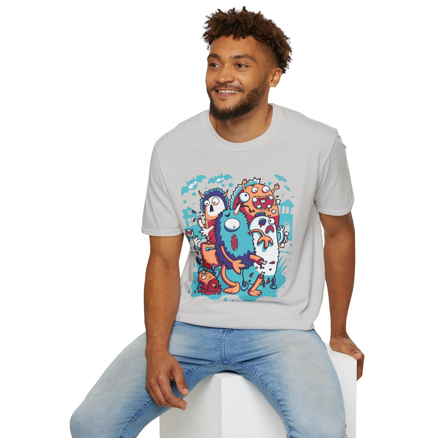 Cartoon T Shirt Animation Tee Funny Graphic Unisex Softstyle 100 Percent Ring Spun Cotton Tee