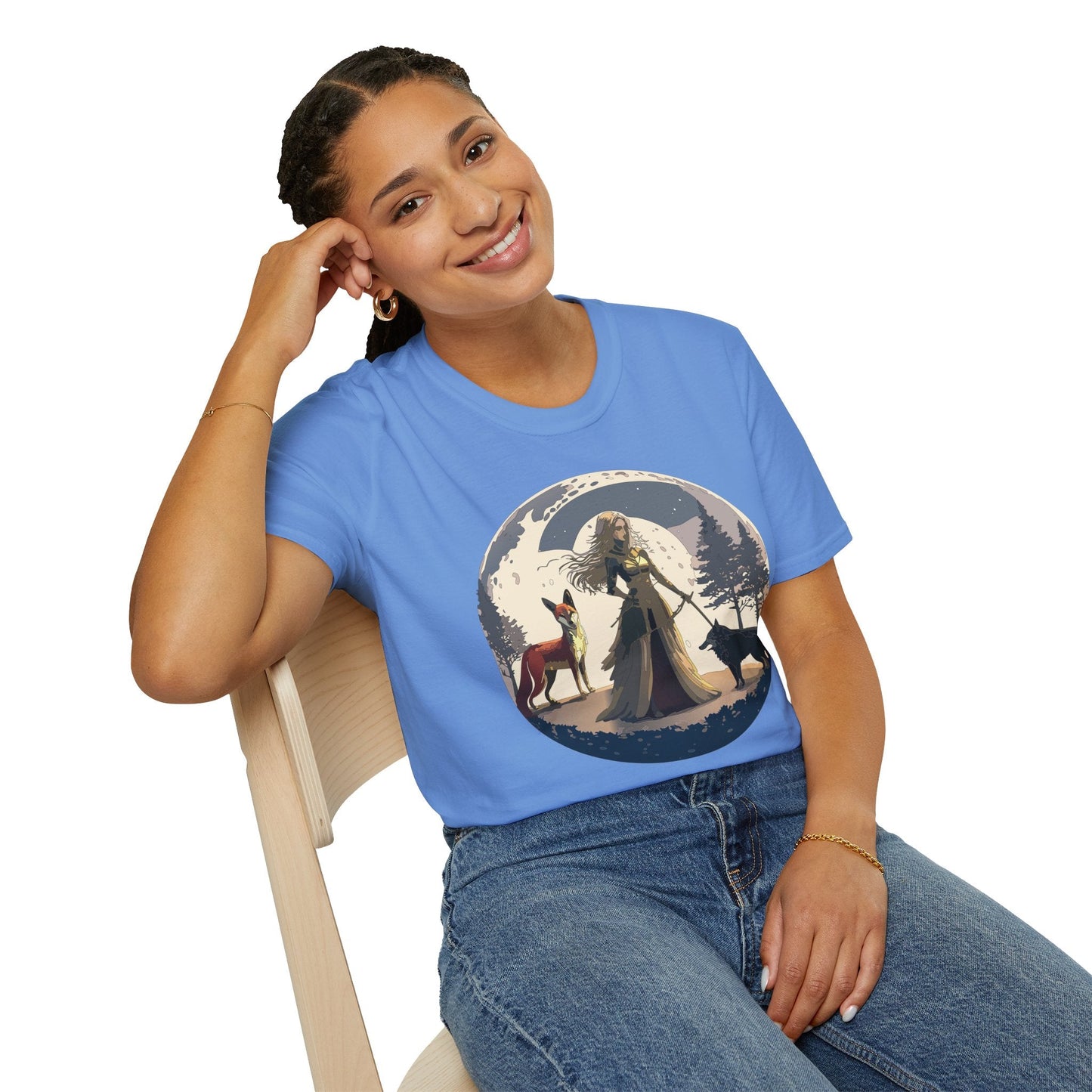Womens Graphic T Shirt Art Design Tee Softstyle 64000 Gildan Unisex Short Sleeve