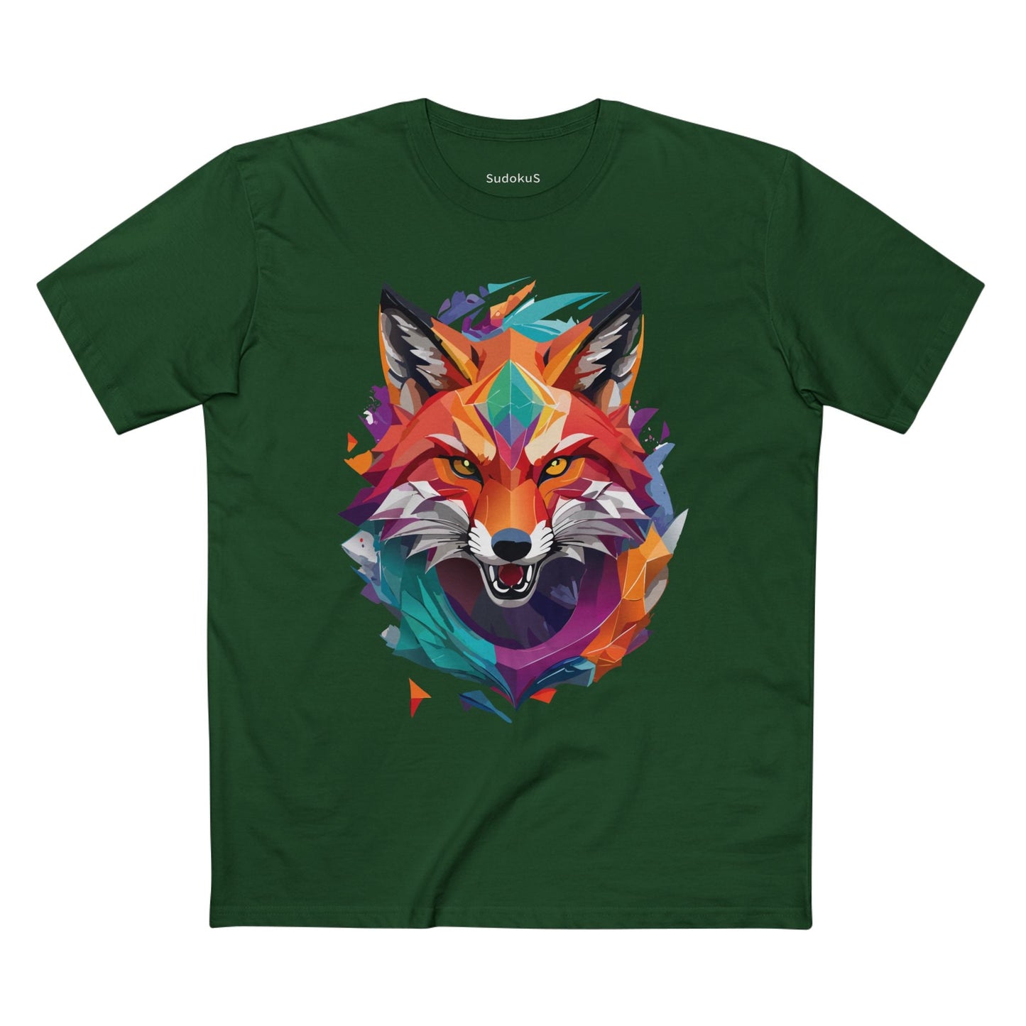 Fox Graphic Unisex 100 Cotton Staple Tee with Animal Design Artwork 25