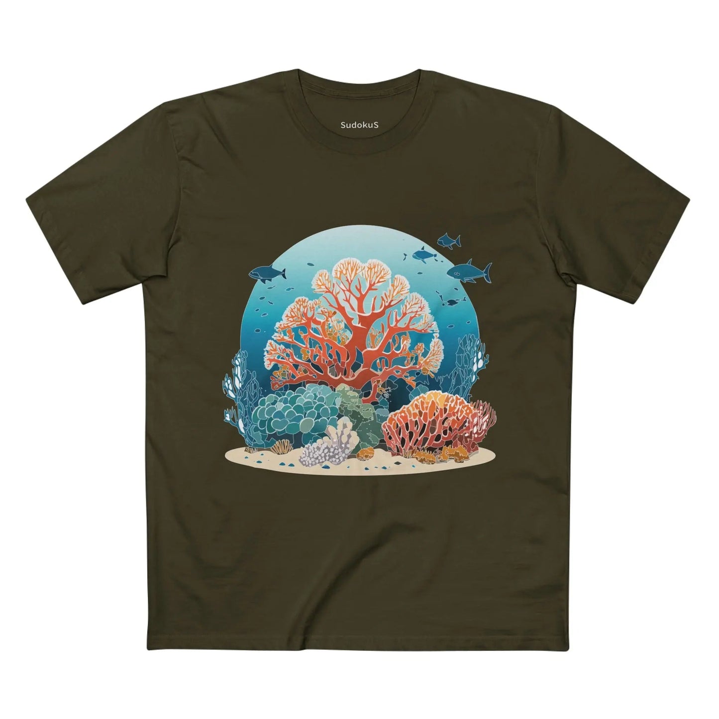 Ocean Coast Graphic Unisex 100 Cotton Staple Tee 3