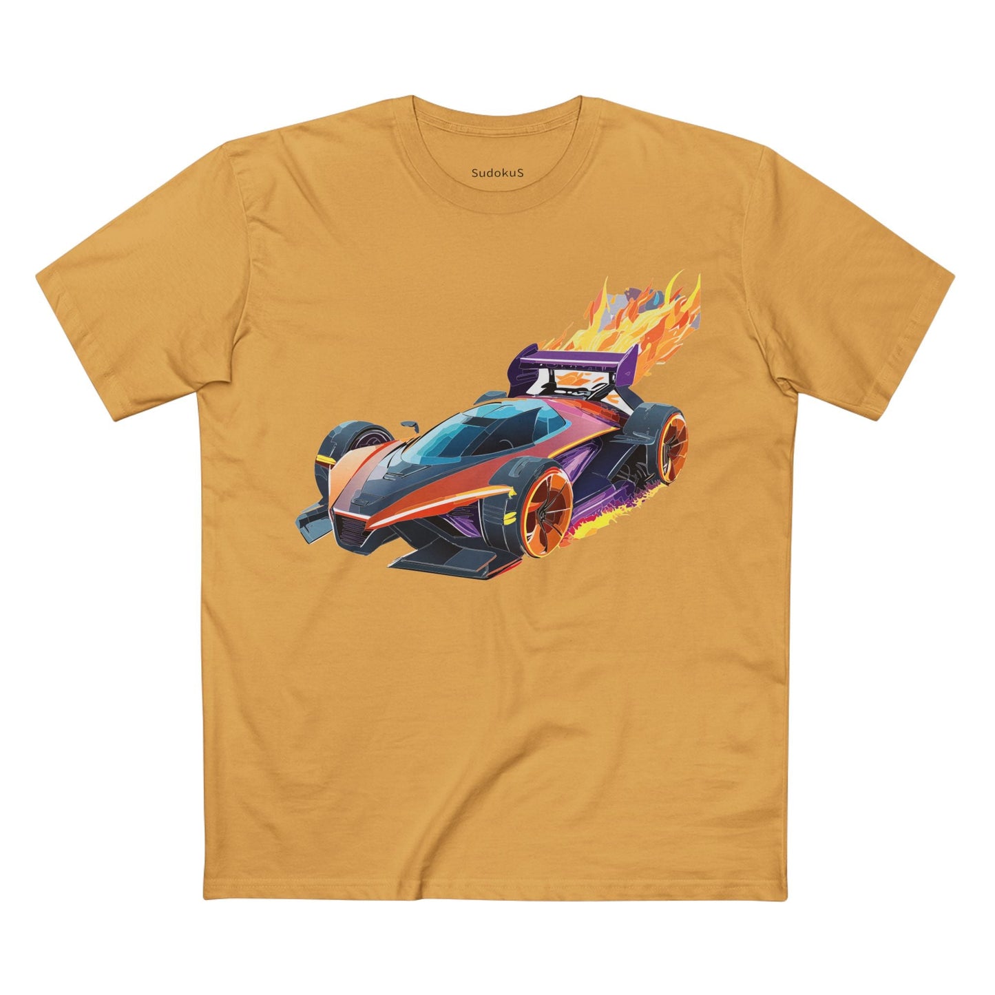 Car Graphic Unisex 100 Cotton Staple Tee 16
