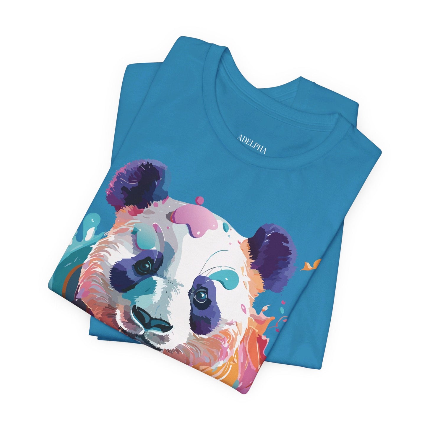 Panda Graphic Unisex 100 Cotton Vintage Art with Animal T-Shirt 12