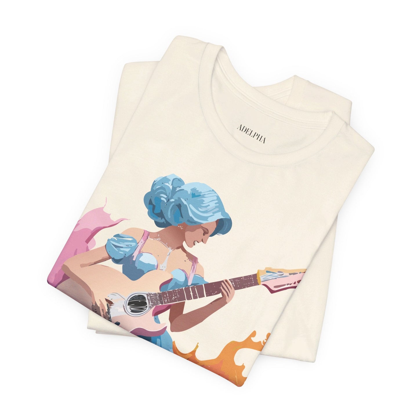 Music T Shirt Graphic Tee Unisex Adelpha Vintage Inspired Artwork Casual Everyday Wear
