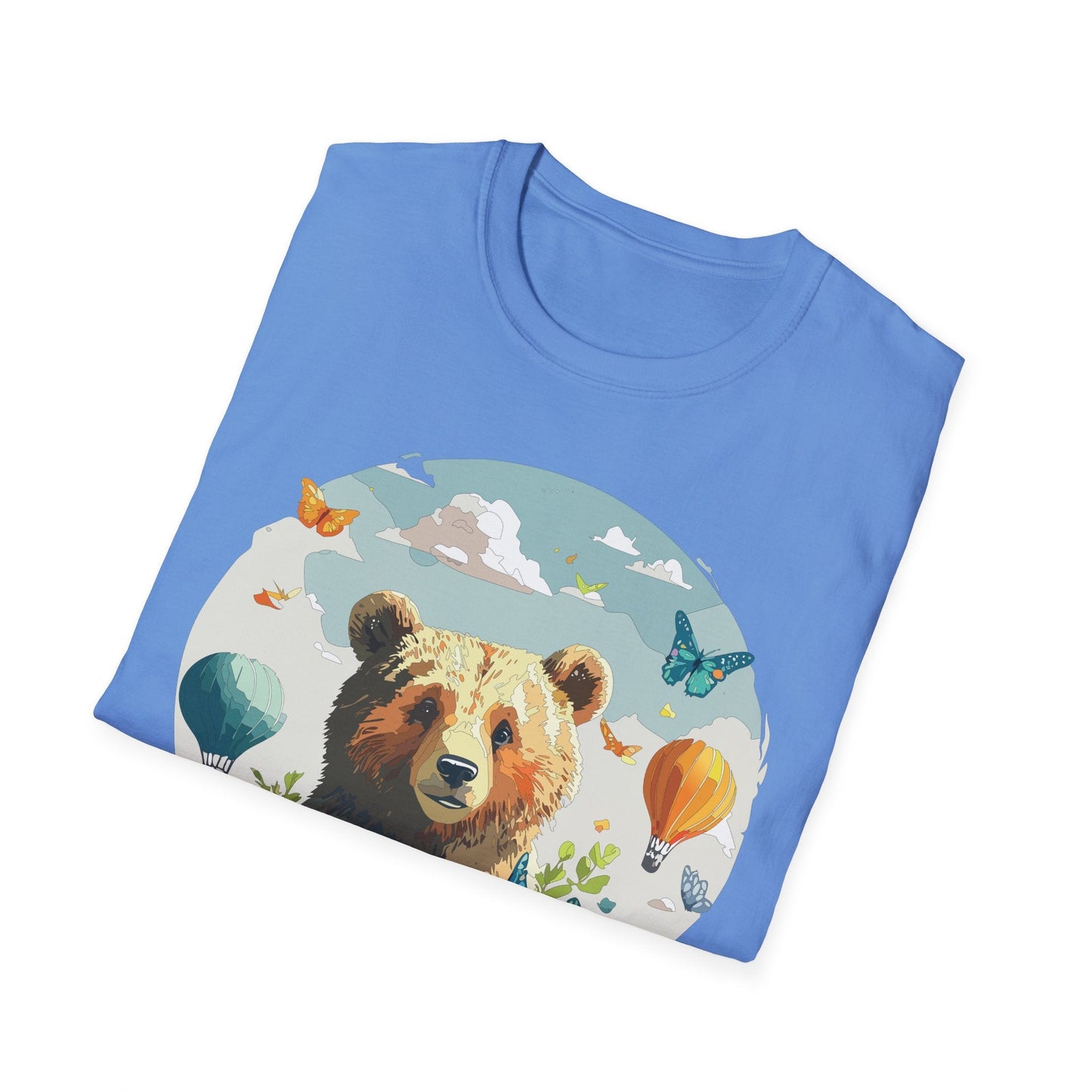 Bear T Shirt Unisex Teddy Bear Tee Softstyle 64000 Breathable Everyday Wear For All Ages