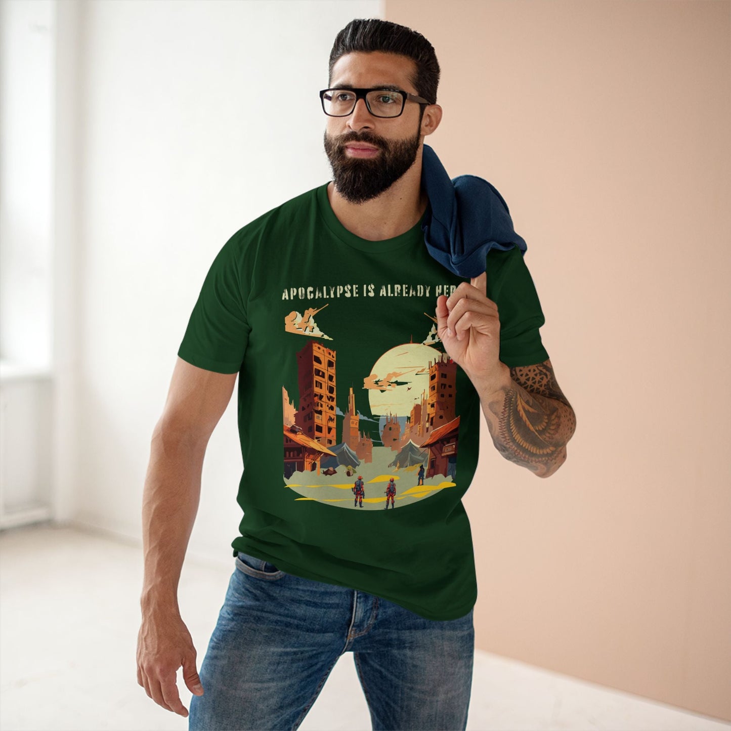 Unisex Premium Cotton Staple Tee With Original Art Design From Retro2Nova Art Collection