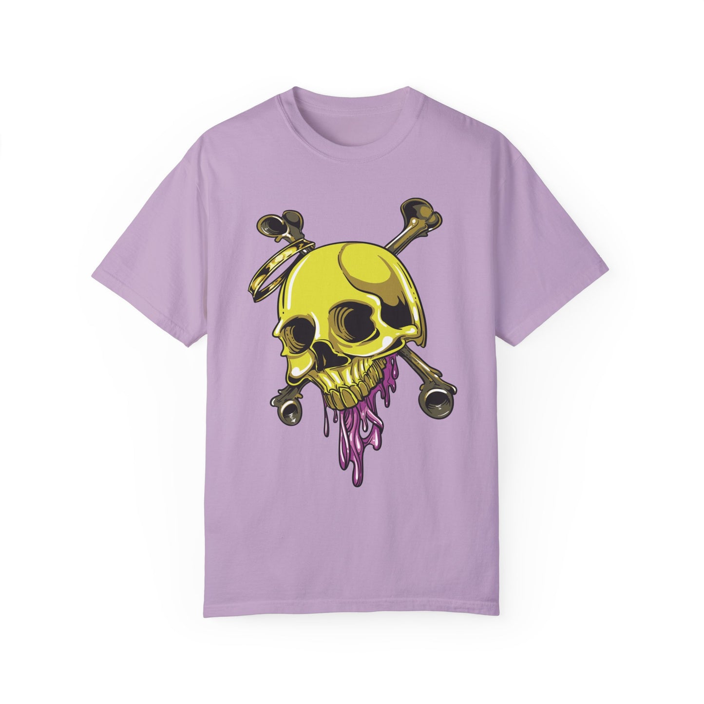 Unisex Cotton Tee Shirt with Skull