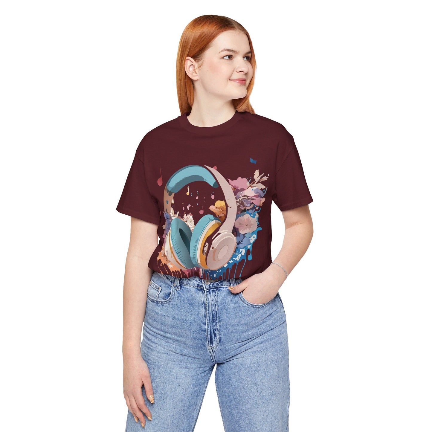 Music Graphic T Shirt Unisex Short Sleeve Tee Adelpha Vintage Inspired Art For Casual Everyday Wear