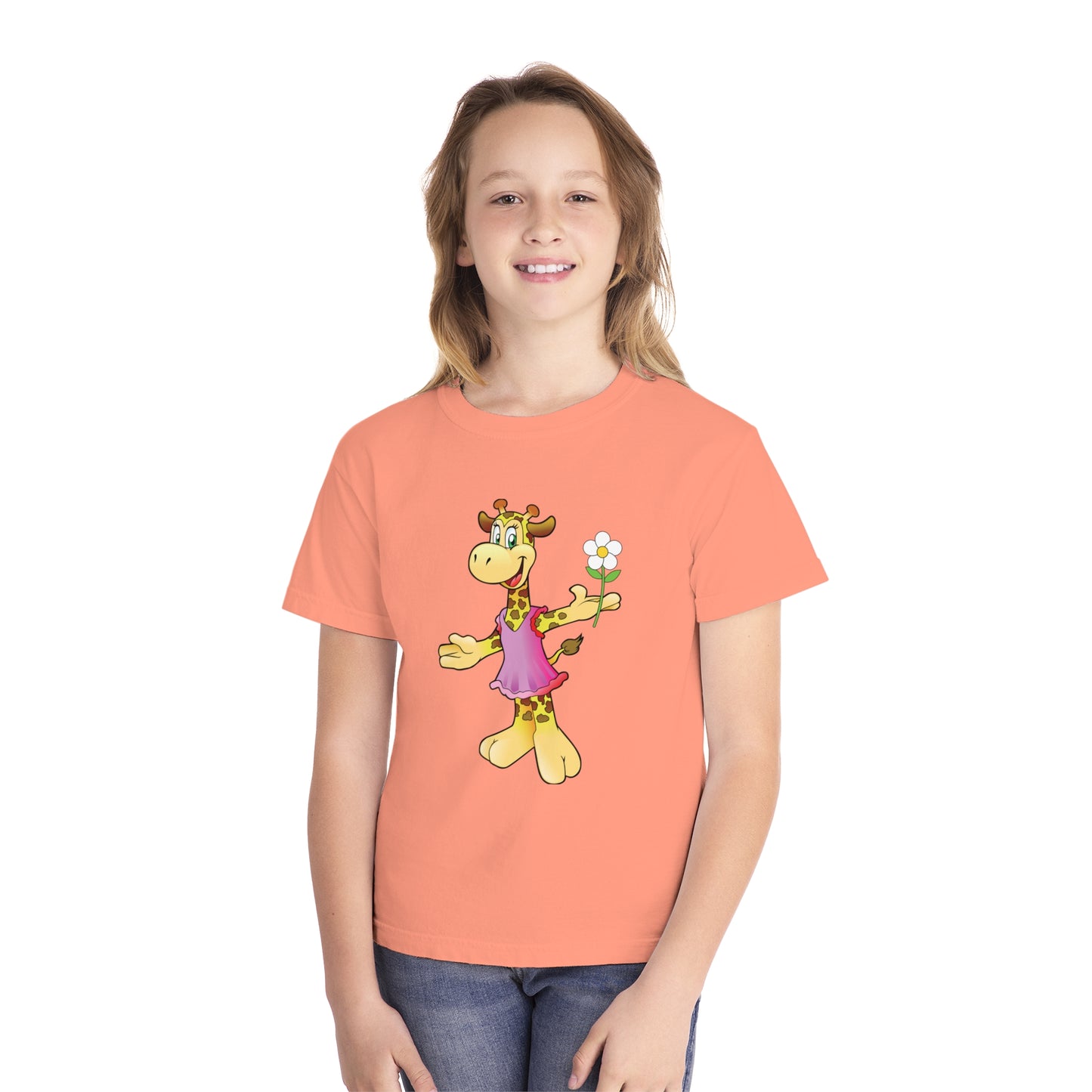 Youth Tee Shirt with Funny Cow