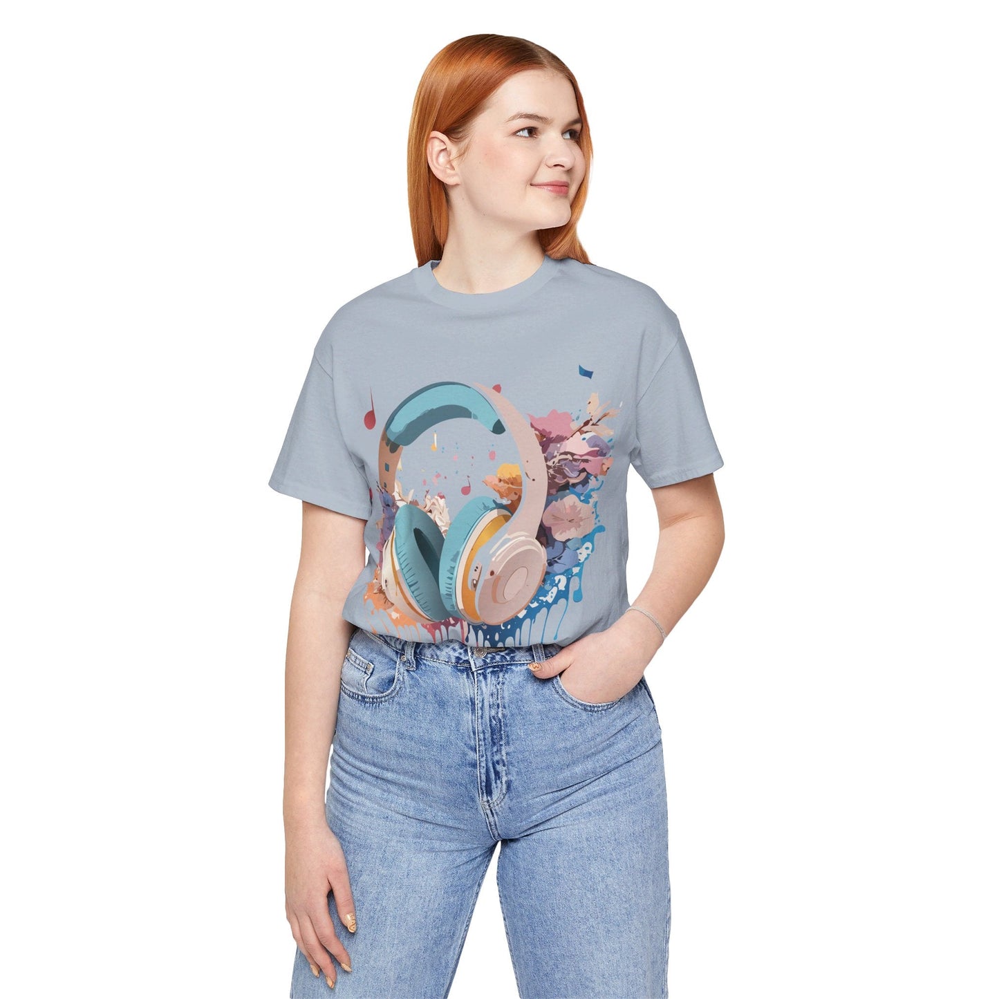 Unisex Graphic Tee Adelpha Art Design Vintage Music Inspired Short Sleeve Jersey Premium