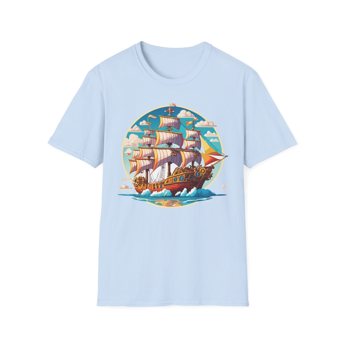 Ship T Shirts Frigate Tee Unisex Vessel Tee Shirt Gildan Softstyle 64000 Cotton Tee Classic