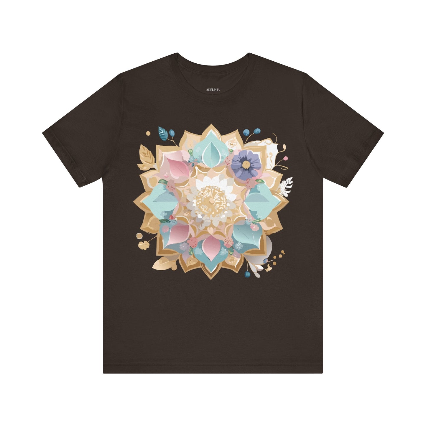 Mandala Graphic Unisex 100 Cotton Vintage Floral Artwork Tee 16