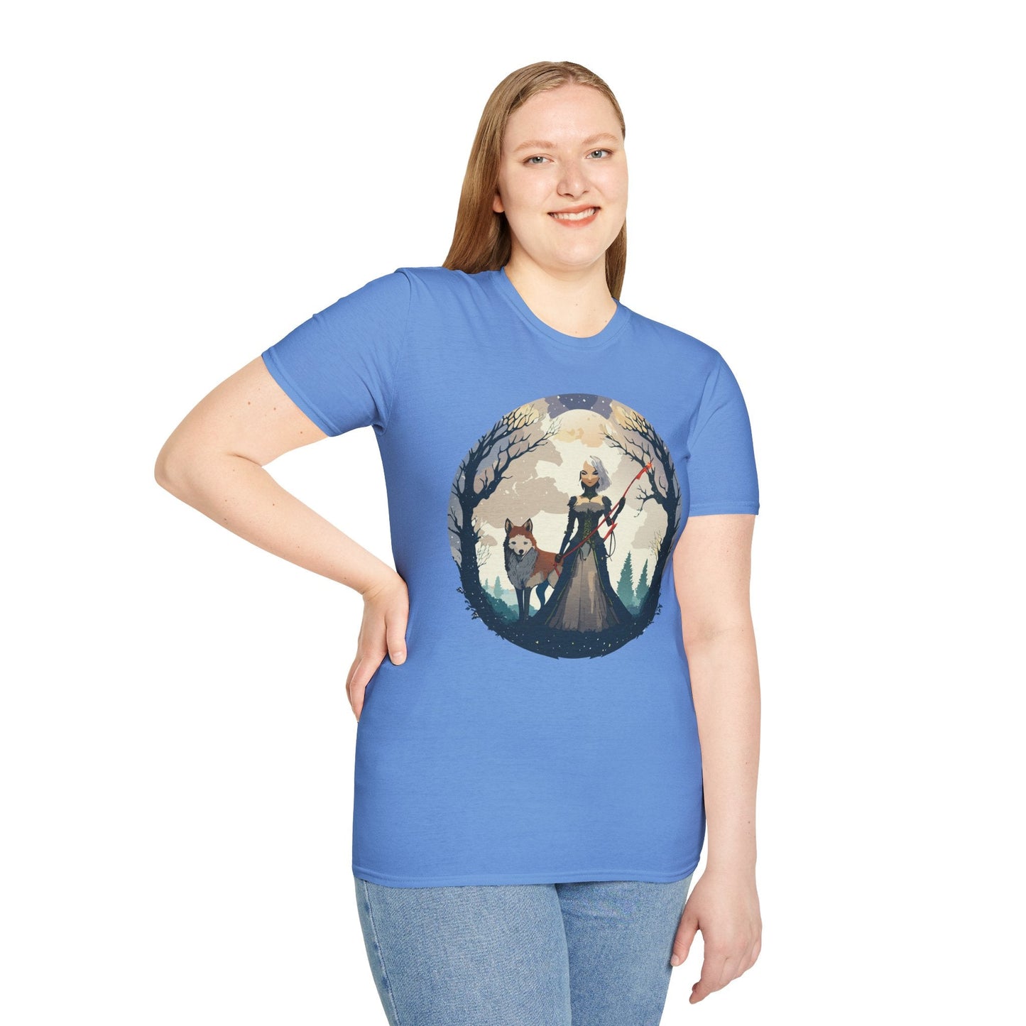 Womens Graphic T Shirts Ladies Art Design Tee Unisex Softstyle Cotton Tee Everyday Comfort