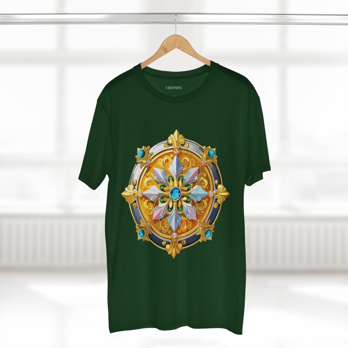 Medallion Graphic T-Shirt Unisex 100 Cotton With Gold Art Design Medal Tee 9