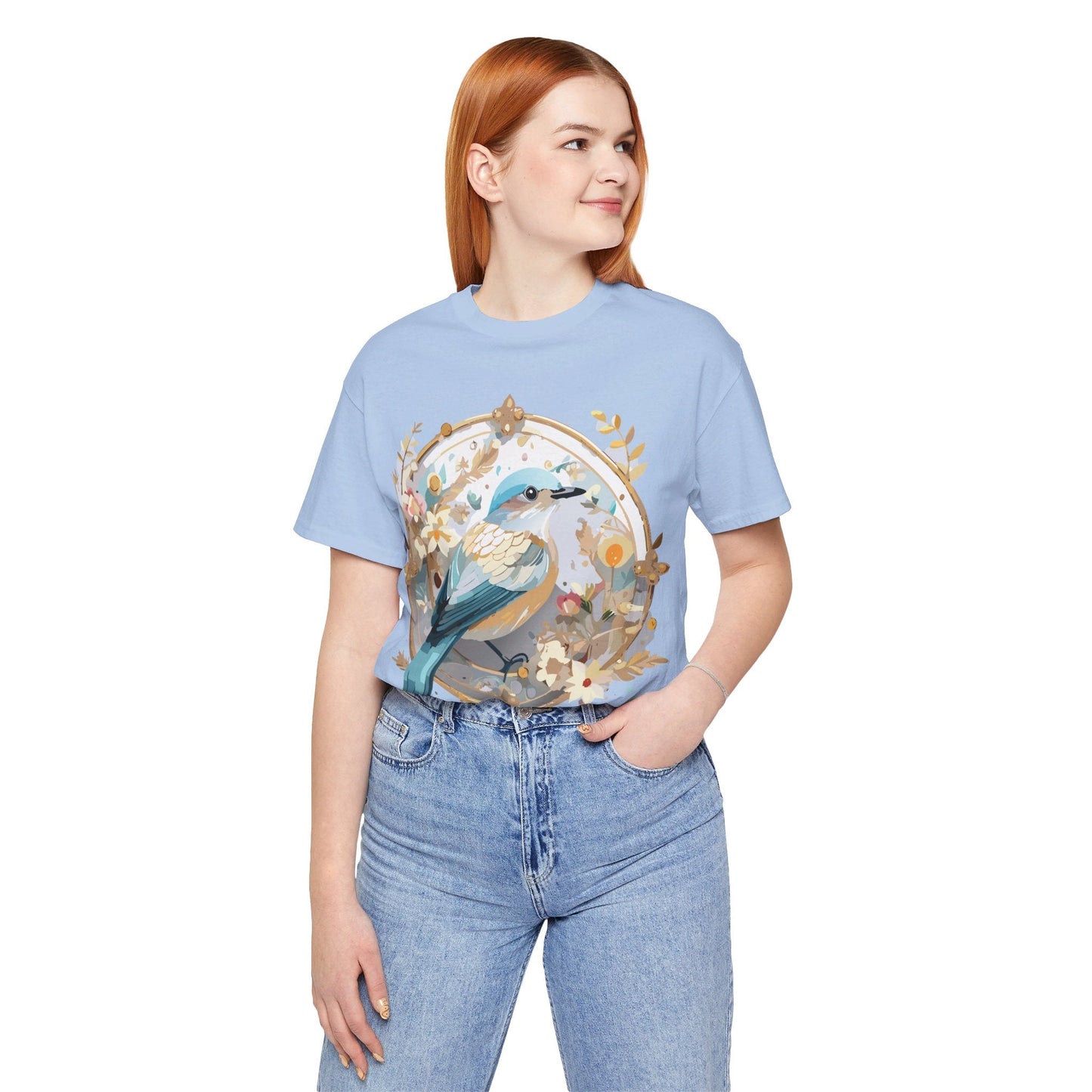 Adelpha Medallion Graphic T Shirt Unisex Short Sleeve Vintage Inspired Art Design