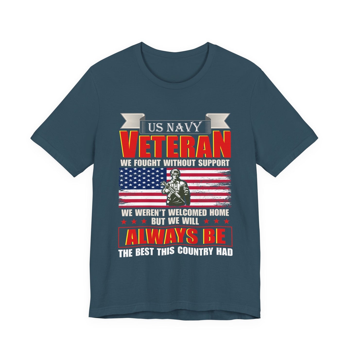 Army Veteran Patriotic Graphic Design Unisex Cotton T-Shirt v42