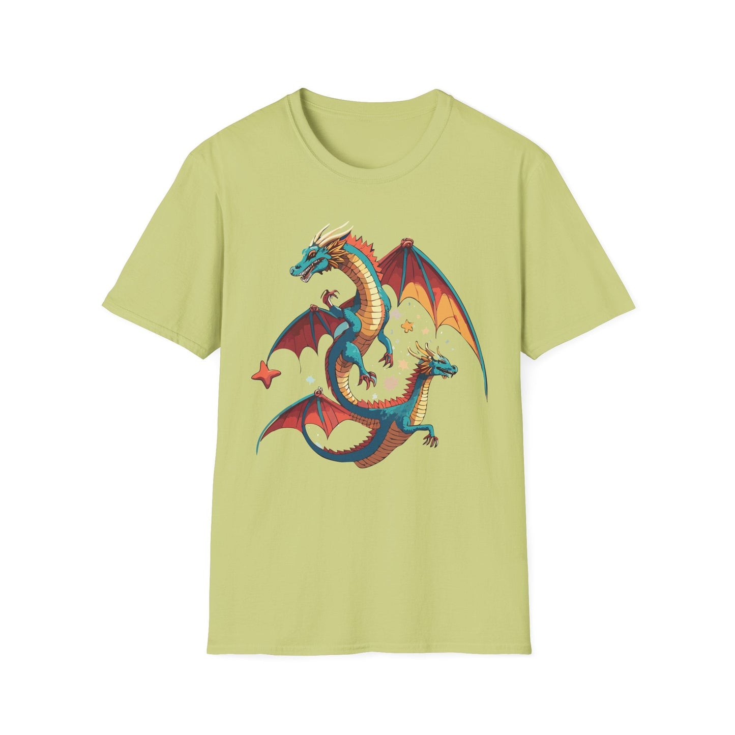 Dragon Graphic Unisex 100 Cotton Tee with Animal Artwork Design 14