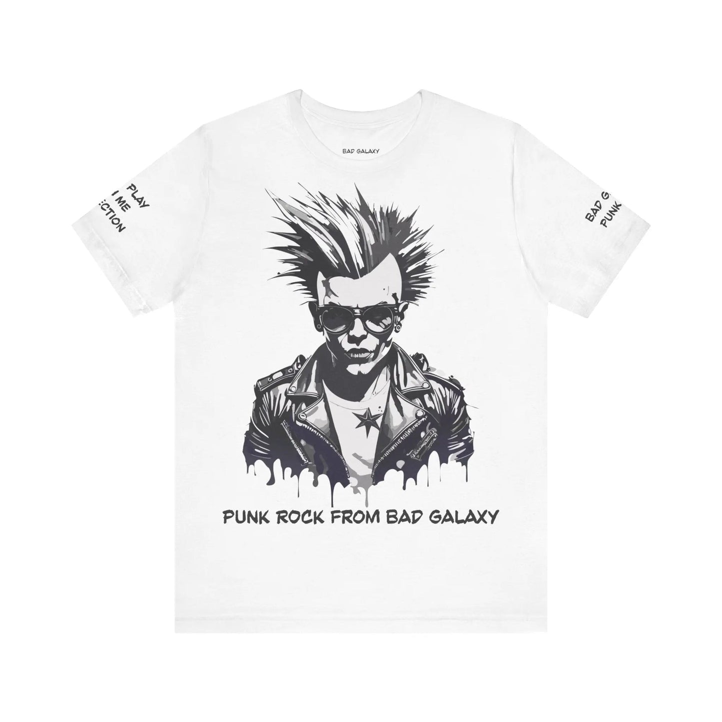 Punk Rock Tee Shirt 100 Percent Cotton Made To Order Eco Friendly Print Free Shipping Limited Time