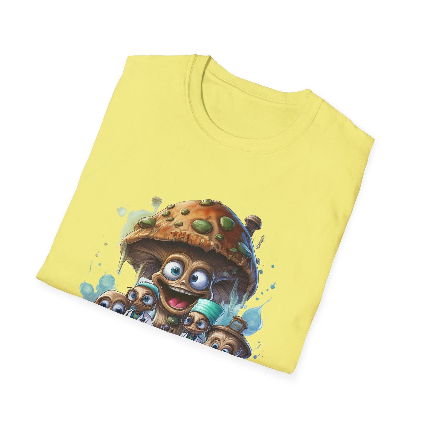 Mashroom Tee Shirt Unisex Funny Mushroom Design Softstyle 64000 Cotton Graphic Tee