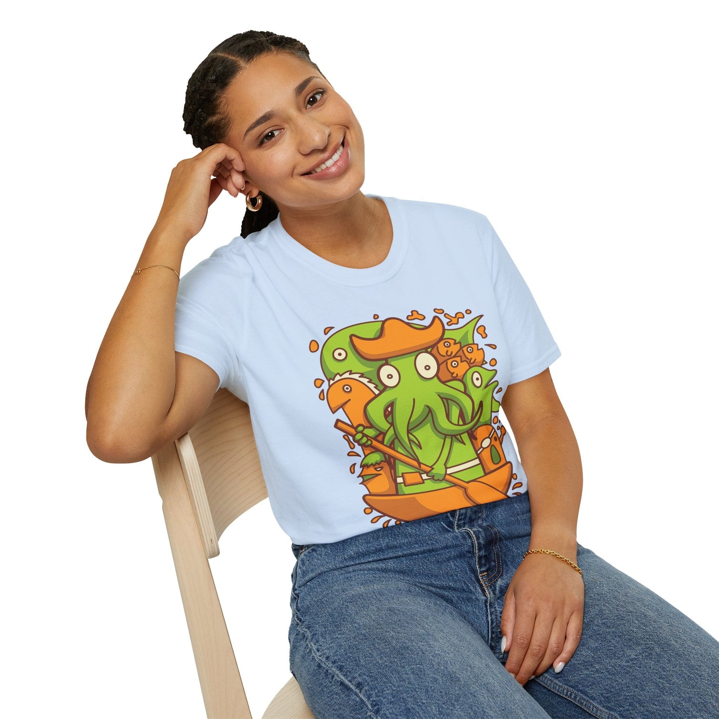 Cartoon T Shirt Animation T Shirt Funny Tee Shirt Unisex Gildan Softstyle Cotton 64000